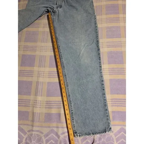 Vintage 90s Levis Silver Tab Baggy Denim Jeans Size 33 X 33 USA Faded Massive - Picture 13 of 16